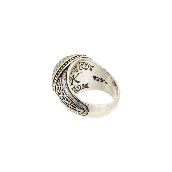 Konstantino Silver & 18K Spinel Doublet Ring - Picture 3 of 3